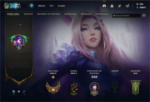 Conta League of Legends lvl 248 com 1096 skins LOL