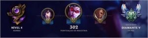 Conta League Of Legends Diamante 5 - 63 Skins LOL