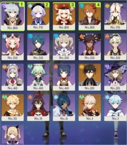CONTA AR46 5 NAT5* QIQI/KLEE/ZHONGLI/CHILDE/KAZUHA - Genshin Impact