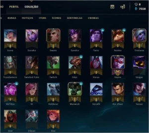 Vendo conta platina lol +100 champ e 30 skins - Magic The Gathering