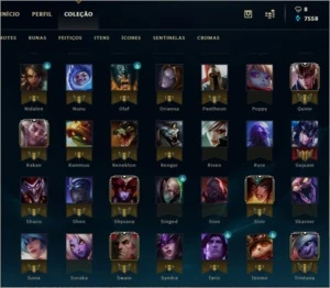 Vendo conta platina lol +100 champ e 30 skins - Magic The Gathering