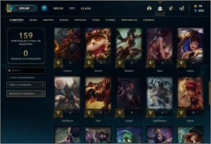 Conta Unranked com 17 skins e 53 champs - League of Legends LOL