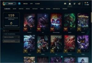 Conta Unranked com 17 skins e 53 champs - League of Legends LOL