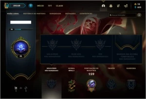 Conta Unranked com 17 skins e 53 champs - League of Legends LOL