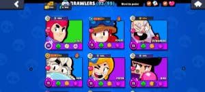 Conta de brawl Stars com 37.000 troféus e 93 brawlers