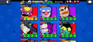 Conta de brawl Stars com 37.000 troféus e 93 brawlers