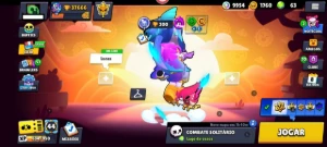 Conta de brawl Stars com 37.000 troféus e 93 brawlers