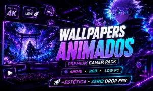 🔥 Pack Wallpapers Animados Premium | Rgb + Anime + Fé Liso - Outros