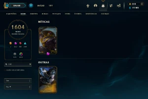 Vendo conta LOL full skin desde 2013 nível 600+ PAX JAX TF - League of Legends