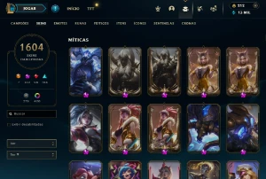 Vendo conta LOL full skin desde 2013 nível 600+ PAX JAX TF - League of Legends