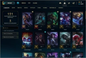 Conta de lol prata 1 ex platina - League of Legends