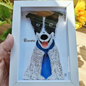 Quadro de Pet em Quilling 10 x 15 cm