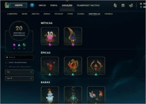Conta LoL Platina IV LVL 333, com passe do evento, 227 skins - League of Legends