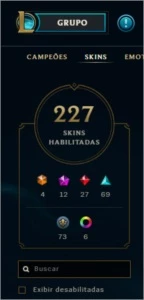 Conta LoL Platina IV LVL 333, com passe do evento, 227 skins - League of Legends