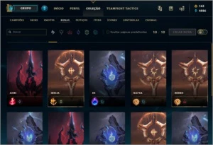 Conta LoL Platina IV LVL 333, com passe do evento, 227 skins - League of Legends