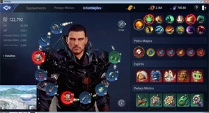 CONTA MIR4, GUERREIRO LEVEL 92, 122K DE POWER REAL PVP