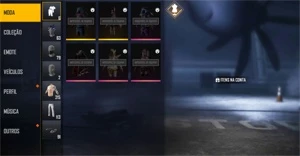 CONTA COM 6 CAMISAS DE MESTRE MUITOS PASSES E ETC - Free Fire