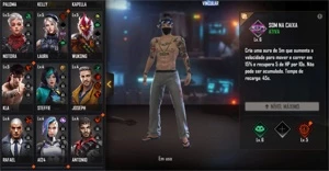 CONTA COM 6 CAMISAS DE MESTRE MUITOS PASSES E ETC - Free Fire
