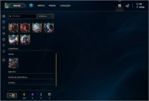 CONTA PLATINA 1 TODOS CAMPEÕES 158 SKINS! - League of Legends LOL