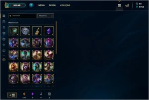CONTA PLATINA 1 TODOS CAMPEÕES 158 SKINS! - League of Legends LOL