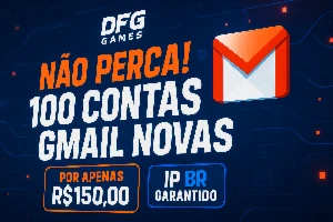 🎯 Pacote com 100 Contas Gmail Novas – Qualidade Garantida