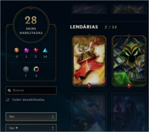 Conta League of Legends LOL