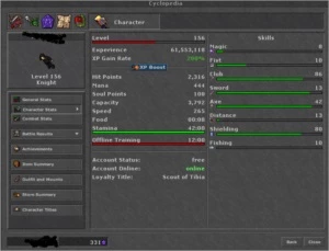 EK 156 e MS 162 - XANDEBRA mesma ACC. FERUMBRAS DUMMY NA ACC - Tibia