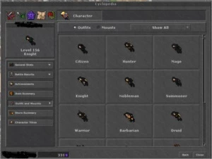 EK 156 e MS 162 - XANDEBRA mesma ACC. FERUMBRAS DUMMY NA ACC - Tibia
