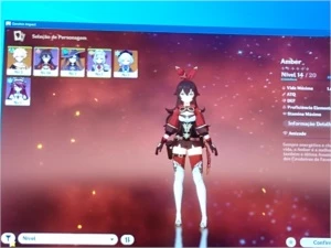 Conta Genshin impact ar10 mona e qiqi