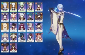 AR 50 AYATO+LUA DE FUTSU, AYAKA, MONA. SEM USER - Genshin Impact