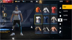 Conta Free fire Gemada, Angelical, camisas de time antigas