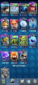 Conta Clash royale arena 18 com 6927🏆 119/200 cartas,etc