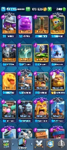 Conta Clash royale arena 18 com 6927🏆 119/200 cartas,etc