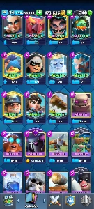 Conta Clash royale arena 18 com 6927🏆 119/200 cartas,etc