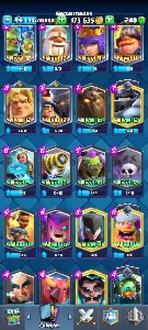 Conta Clash royale arena 18 com 6927🏆 119/200 cartas,etc