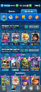 Conta Clash royale arena 18 com 6927🏆 119/200 cartas,etc