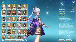 Conta Genshin Impact Ar60 AyakaC5 Biss + 30 Personagens 5*