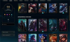 CONTA LINDAS SKINS E ULTIMATE UDYR - League of Legends LOL