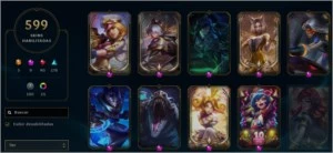 Conta LOL - PLATINA 1 - 599 SKINS - League of Legends