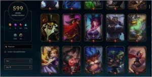 Conta LOL - PLATINA 1 - 599 SKINS - League of Legends