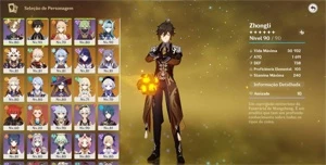 Ar 59 13 personagens 5* e 8 armas 5* - Genshin Impact