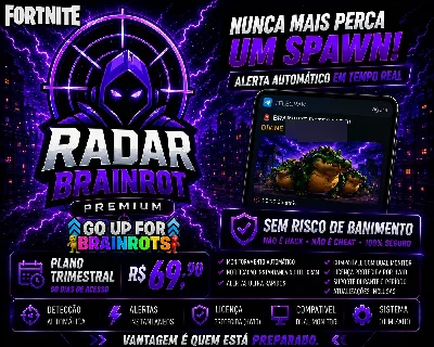 Radar Brainrot | GOUP Fortnite | Tempo Real - Trimestral