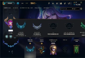 Prata 2 com TODOS os Champs e 286 Skins ( ADC / MID / JG ) - League of Legends LOL