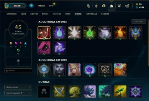 Conta Unranked com 40 Champs e 14 Skins ( MAIN TOP / JG ) - League of Legends LOL