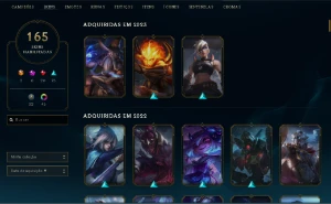 Conta lol gold 2, muitas skins pra sair rapido. - League of Legends