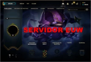 CONTA NO SERVIDOR EUW UNRANKED - League of Legends LOL