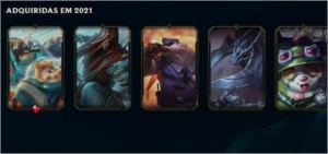 Conta LOL com Skin Lendaria Blitz Embalos no espaço - League of Legends