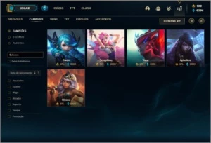 Conta prata 2 com 155 champs e 196 skins - League of Legends LOL
