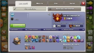 clash of clans cv 11 e conta clash royale