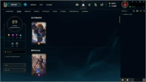 CONTA DE LOL 2014 3.4K de RP e 11K de Essencia Azul 89 skins - League of Legends